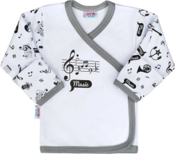 Zīdaiņu kokvilnas krekliņš NEW BABY Music, izm. 56 (0–3 mēn.)
