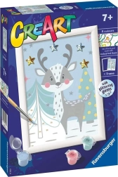 Krāsošana pēc numuriem CreArt – ziemas stirnēns