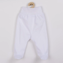 Zīdaiņu pusšļūkšbikses New Baby Classic II baltas