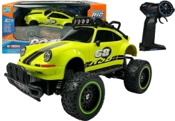 Zaļa RC amfībija automašīna ar ātrumu 6,5 km/h