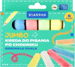 Set of colored chalks 6 pcs