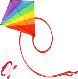 Varavīksnes pūķis 87 × 81 cm ar garu asti