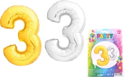 Uzpūšams balons cipara 3 formā