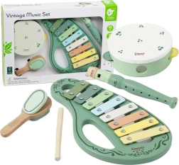 Koka vintage mūzikas instrumentu komplekts CLASSIC WORLD, 18m+