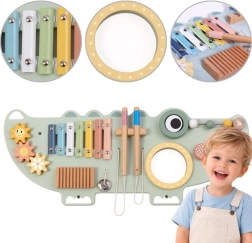 Koka manipulatīvā aktivitāšu tāfele krokodils TOOKY TOY