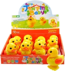 Wind-up jumping duck 8 × 7 cm