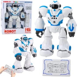 Interaktīvs izglītojošs tālvadības robots, 16 funkcijas, gaismas un skaņas – zils
