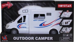 Balta interaktīvā kemperu māja ar gaismām un skaņām