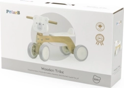 Koka līdzsvara ritenis PolarB ar klusiem EVA riteņiem, lāča dizains