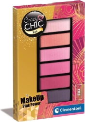 Crazy Chic Teen acu ēnu palete Pink Power no Clementoni