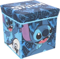 Cozy Noxxiez Stitch salokāms uzglabāšanas kaste un pufs