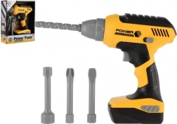 Bērnu akumulatora urbjmašīna ar skaņu un maināmiem bitiņiem