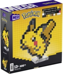 Mega Pokémon Pikachu pikseļmākslas figūra – 3D būvmodelis