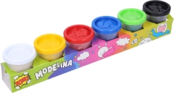 Plastilīns 6×50 g krāsaina komplekts