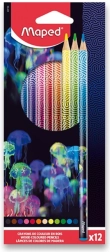 Krāsainie zīmuļi MAPED Deepsea Paradise 12 gab.