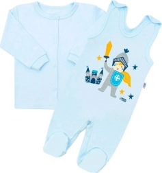 Divdaļīgs zīdaiņu kokvilnas komplekts NEW BABY Mazais bruņinieks