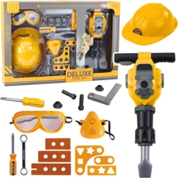 Bērnu rotaļu komplekts ar instrumentiem un pneimatisko āmuru