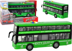 Double-decker bus with lights and sounds 1:16 – Green