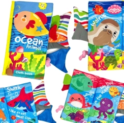 Woopie fabric tail book with sea animals