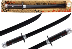 Samuraju bateriju zobens ar skaņu, melns