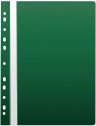 A4 Fastener Folder with Euro-Punch, PP, Green