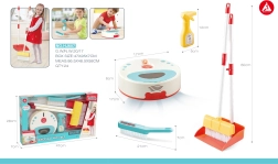 Interaktīvs uzkopšanas komplekts ar robotizētu putekļsūcēju bērniem