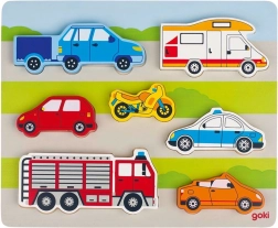 Koka ievietojamā puzle “Transportlīdzekļi” Goki