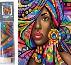 Dimanta gleznošana Āfrikāniete 30x40 cm