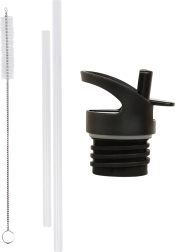 A Little Lovely Company aizvāku, birstītes un salmiņa komplekts nerūsējošā tērauda pudelei 350 ml – Vesmír