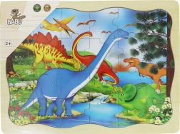 Babu wooden puzzle dinosaurs 24 pieces