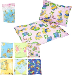 Komplekts leļļu gultiņai vai šūpulim