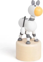 Koka spiežamais dzīvnieciņš Zebra Safari no Bigjigs Toys