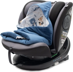 Siltināts ietinammētelītis autokrēsliņam New Baby (zils)