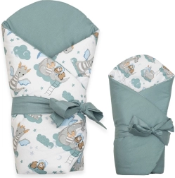 Abpusēja bērnu ietinamā sega New Baby Drāček 80 × 80 cm