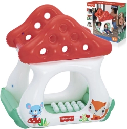 Piepūšama mājiņa ar bumbiņām “Mušmire” Fisher Price