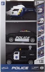 Police Vehicle Set with Lights and Sounds