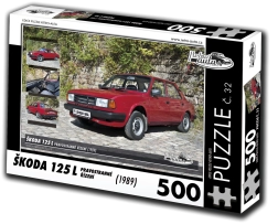 Puļķu spēle RETRO-AUTA Škoda 125 L ar stūri labajā pusē, 500 gabali