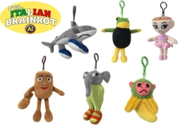 Brainrot Plush Keychain 10 cm