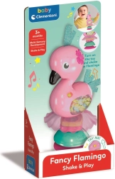Interaktīvs grabulītis flamingo ar piesūcekni BABY CLEMENTONI