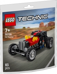 Lego Technic Hot Rod – auto modelis ar kustīgiem virzuļiem