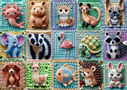 Trefl puzle Premium Plus tamborēti dzīvnieciņi 1000 gabalu