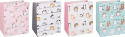 Gift Paper Bag L with Cat Motif 30 × 41.5 × 12 cm