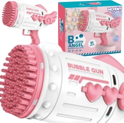 Woopie burbuļu pistole ar 91 atveri rozā