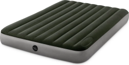 Piepūšams divvietīgs matracis 203 × 152 cm ar iebūvētu kājas pumpi INTEX