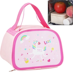Insulated Lunch Bag with Unicorn Pink 23cm