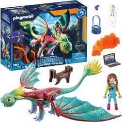 Playmobil Dragons The Nine Realms – pūķa figūra un Aleksa, celtniecības komplekts, 14 detaļas