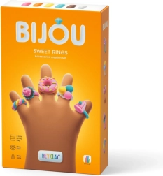 HEY CLAY BIJOU Sweet Rings – komplekts saldu gredzenu izgatavošanai