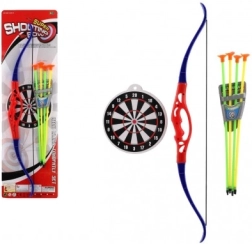 Plastmasas bērnu komplekts ar loku un bultām TEDDIES