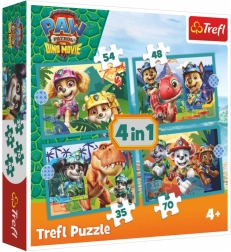 Puzzle 4 in 1 Paw Patrol Dino Movie – stories from Dinosaur Island