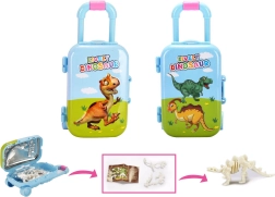 Dinozaura skelets koferītī